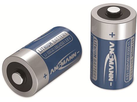 ANSMANN Lithium Batterie ER14250 3 6V 1200 MAh AA Lithium