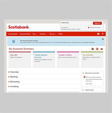 How to sign in to Scotia OnLine Banking 