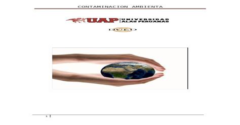 Contaminacion Ambiental UAP DOCX Document