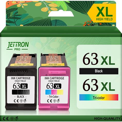 63xl Ink Cartridges For Hp 63 Ink Cartridge Black And Tri Color For Hp Officejet 3830 4650 5255