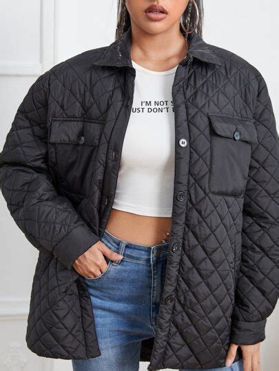 Search Long Quilted Coats SHEIN UK