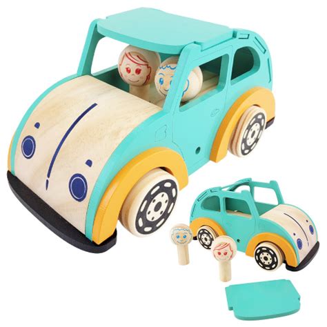 Carrinho Fusca Brinquedo Retr De Madeira Infantil Newart Na Americanas