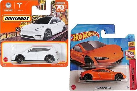 Hot Wheels Tesla 2 Araç Set Tesla Roadster Matchbox Tesla Model Y 1 64 idefix