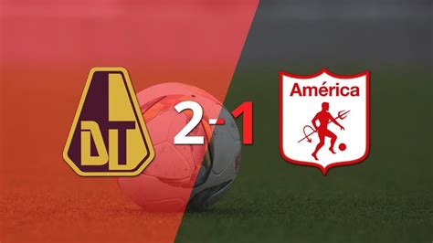 Tolima Logró Una Victoria De Local Por 2 A 1 Frente A América De Cali Infobae