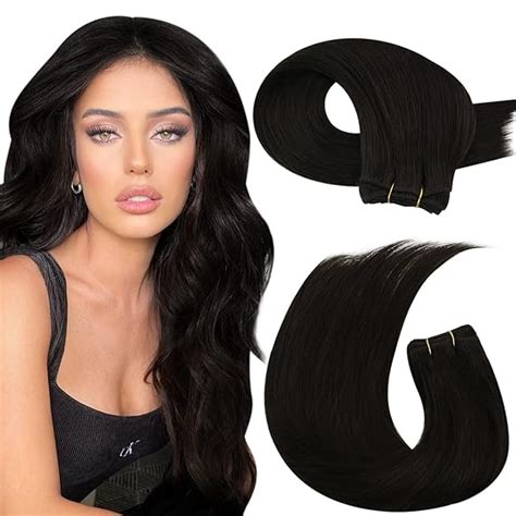 Moresoo Dark Brown Weft Hair Extensions Human Hair Sew In