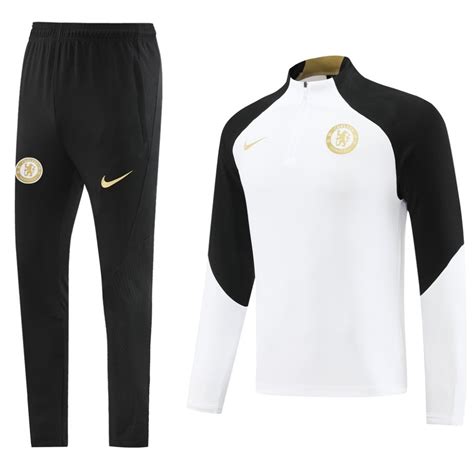 Chelsea 2324 Tracksuit Whiteblack Soccerarmor