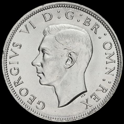 George Vi Silver Half Crown A Unc