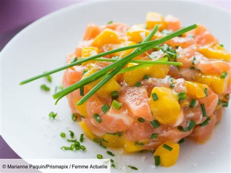 Tartare De Saumon Mangue Et Ciboulette Rapide D Couvrez Les Recettes