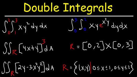 Double Integrals Youtube