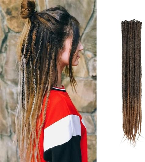 Amazon Inch Thin Cm Dreadlock Extensions Soft Handmade