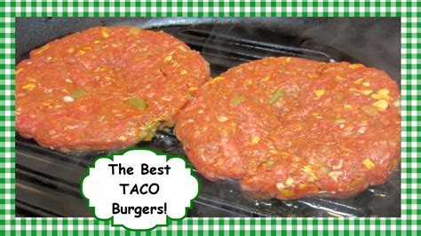 How To Make Easy Mexican Taco Burgers Tex Mex Burger Recipe Youtube