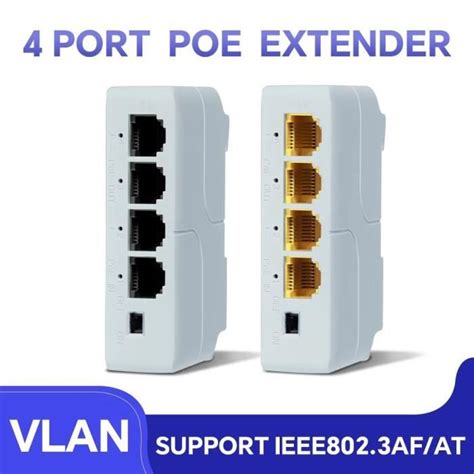 Pi Ces Hisource Prolongateur Ethernet Poe Ports Mbps Prise En