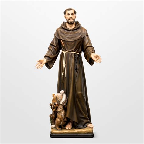 Saint Francis Of Assisi Statue Hand Carved