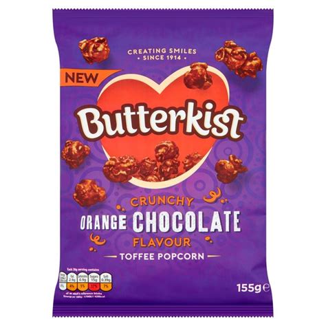 Butterkist Crunchy Orange Chocolate Flavour Toffee Popcorn Ocado