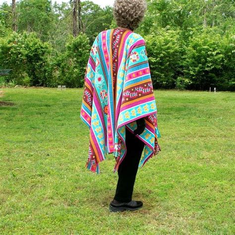 Southwest Desert Spring Fleece Wrap