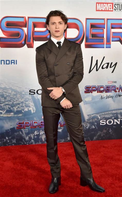 Brown Suit Worn By Tom Holland For Spider Man No Way Home Premiere