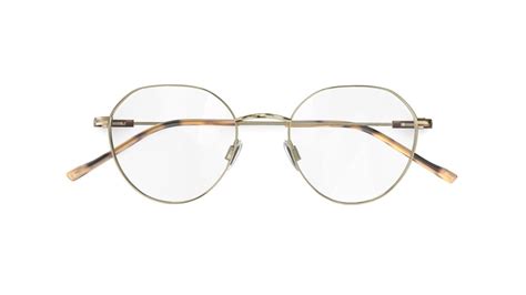 Specsavers Womens Glasses Tech Specs 26 Gold Round Metal Stainless