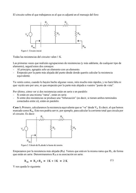 Teoría De Circuitos Solución Problema De Resistencia Equivalente El Circuito Sobre El Que