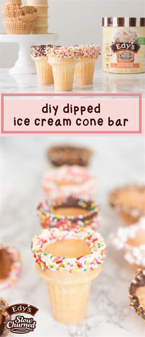 Diy Dipped Ice Cream Cones For A Summer Party Treats And Trends