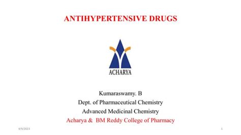 Antihypertensive Drugspptx