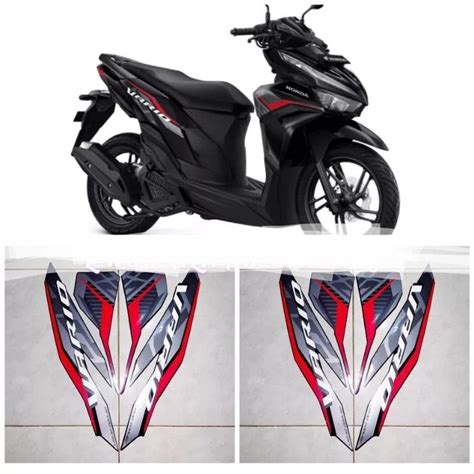 Hitam Sticker Lis Striping New Vario Black Sticker