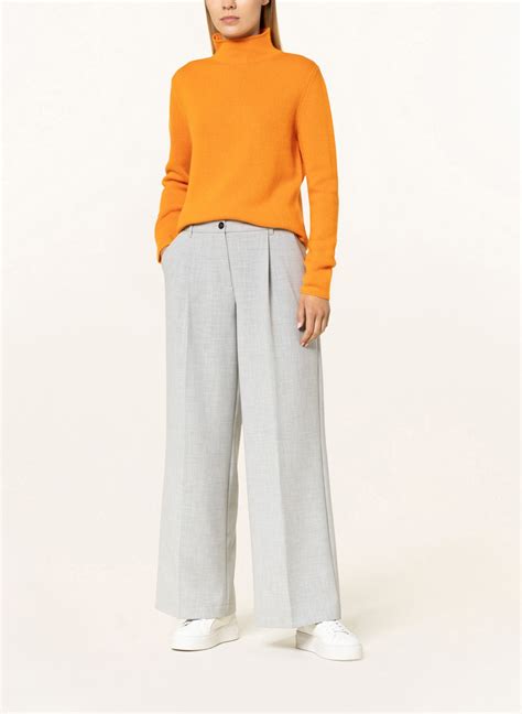 Darling Harbour Cashmere Pullover In Orange