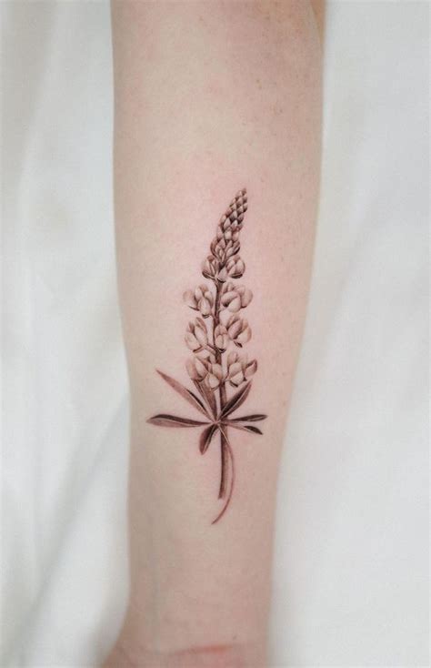 Discover 68+ lupine flower tattoo best - in.cdgdbentre