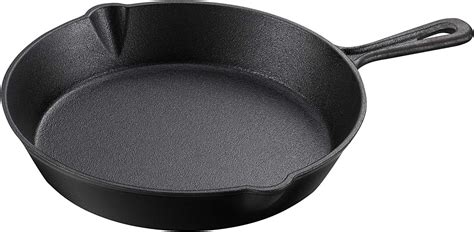 Pre Seasoned Cast Iron Skillet Frying Pan Oven Safe Cookware For Indoor