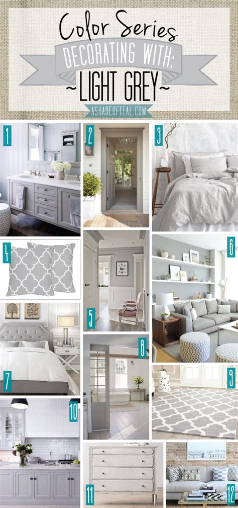 Color Series; Decorating with Light Grey