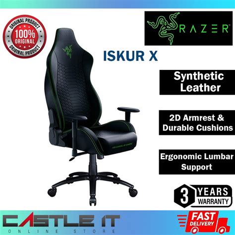 Razer Iskur Iskur X Enki Enki Gaming Chair All Day Comfort Quartz