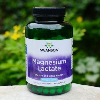 Swanson Magnesium Lactate laktát hořečnatý 84 mg x 120 kapslí od 340 Kč