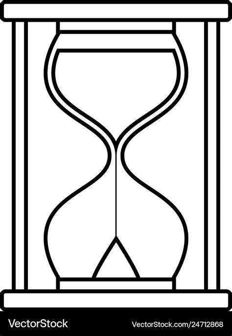 Hourglass Icon Royalty Free Vector Image Vectorstock