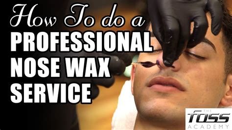 How To Do A Professional Nose Wax Service Youtube