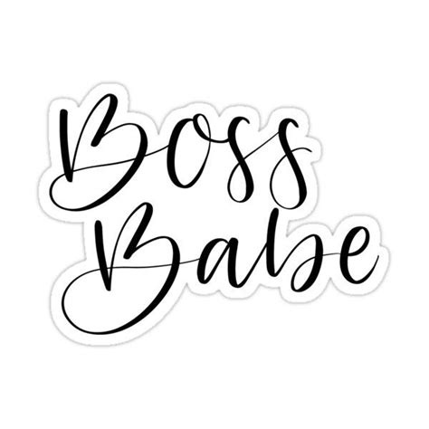 Boss Babe Sticker Empower Your Style