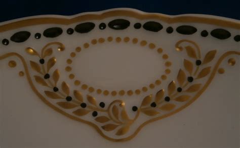 Kpm Stylized Art Nouveau Fruit Scene Plate 1