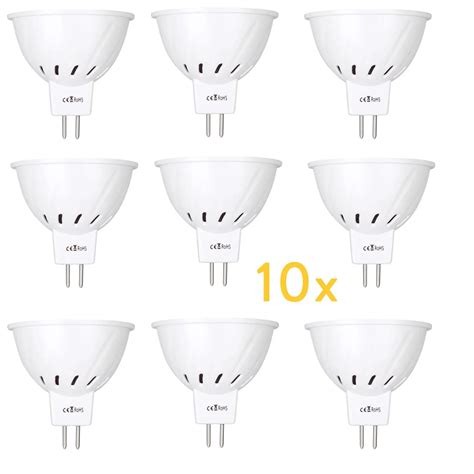 10x Mr16 Led Bulbs Light 220v 12v 24v 2835 Smd Spotlights 4w 6w