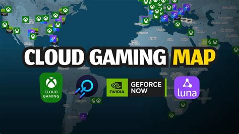 Cloud Gaming Map Mapa Mundial De Servidores De Cloud Gaming Xcloud