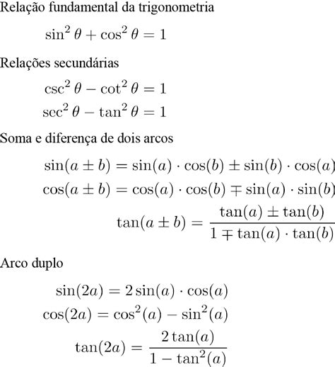 Matematicas Ii Formulas Trigonometricas Sexiz Pix