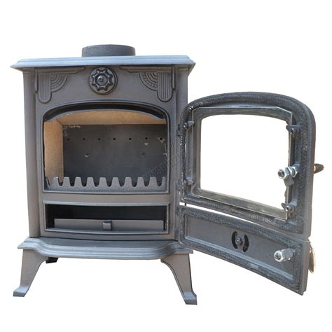 Heatsure Kw Woodburner Fireplace Multifuel Cast Iron Stove Indoor