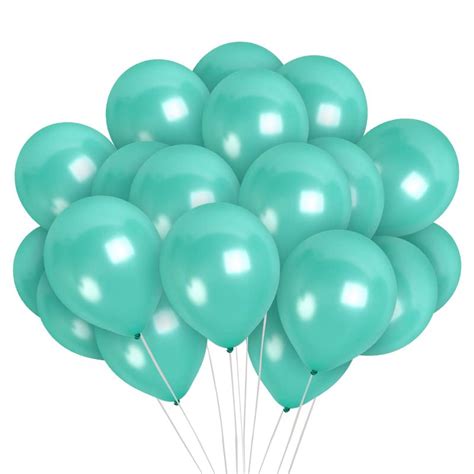 Buy Treasures Gifted Metallic Teal Balloons - Dark Teal Balloons - Pearlized Turquoise Balloons ...