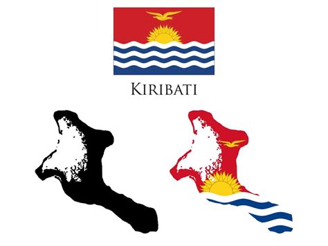 Kiribati Flag And Map Vector 21223246 Vector Art At Vecteezy