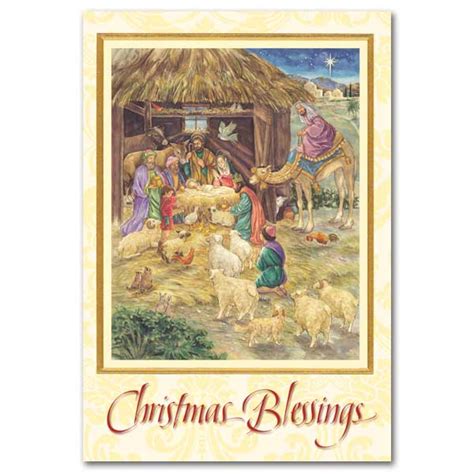 Christmas Blessings Nativity Scene Cards The Catholic T Store