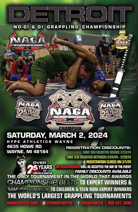 Detroit Grappling Bjj Championship Wayne Mi Naga Fighter