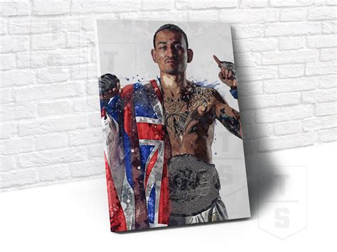 Max Holloway Ufc Champ Poster Canvas Banner Ufc Fan Kids Etsy