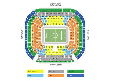 Santiago Bernabeu Stadium Map