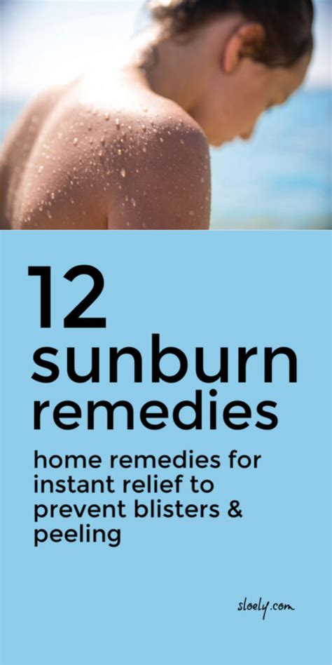 Best Quick Natural Sunburn Remedies