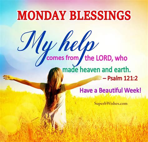 Best Monday Blessings Bible Verses Images | SuperbWishes