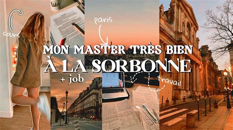 COMMENT J AI EU MON MASTER MENTION TRÈS BIEN À LA SORBONNE avec un job