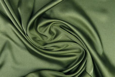 Grass Green Satin 19 Silk Satin By The Yard Green Silk Etsy