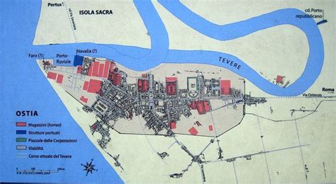 Ostia Antica Ancient Rome Ancient History Roman Empire Map Research